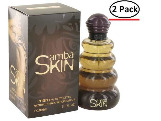 Samba Skin by Perfumers Workshop Eau De Toilette Spray 3.3 oz for Men (Package of 2)