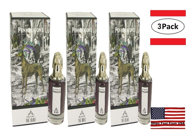 3 Pack Much Ado About The Duke by Penhaligon's Eau De Parfum Spray 2.5 oz for Men
