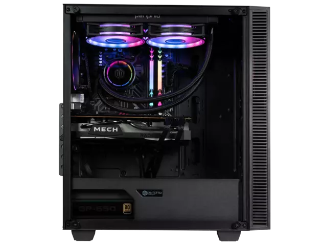 Periphio Firestorm VR Ready Gaming PC | AMD Ryzen 5 5600X (4.6GHz Turbo) | Radeon RX 6750 XT | 1TB M.2 NVMe SSD | 16GB DDR4 RAM | Win 10  (12GB)