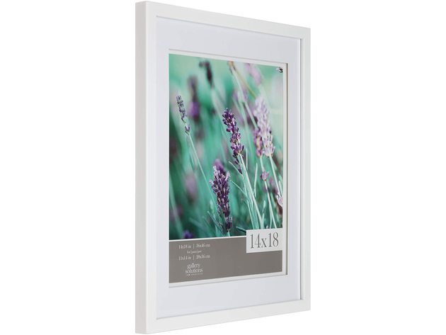 Nielsen Bainbridge Gallery Solutions Airfloat Wall Picture Frame, 14 Inches x 18 Inches, White