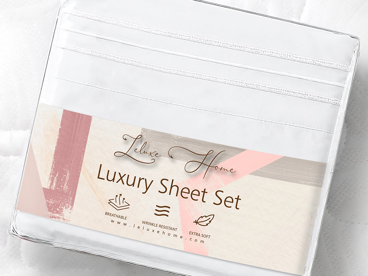 The Luxe 4-Piece Microfiber Bed Sheet Set