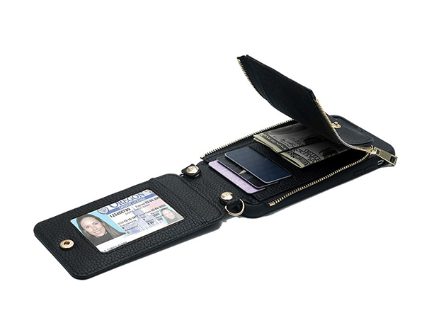 TREK™ Galaxy S8 Compatible Crossbody Case (Black)