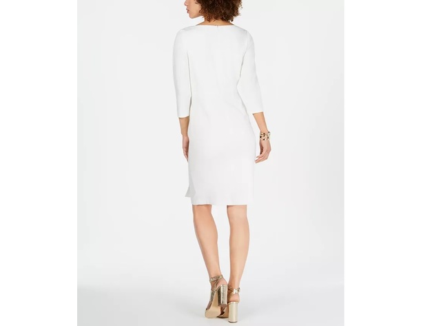 Vince Camuto Women's  Peplum-Waist Bodycon Dress white Size 10
