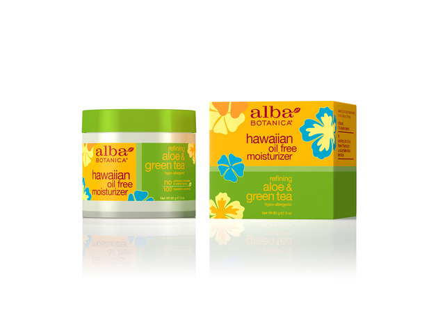 Alba Hawaiian Refining Aloe and Green Tea Oil-Free Moisturizer, 100% Vegetarian Personal Care Product, 3 Oz.