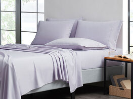 6-Piece Bamboo Comfort Luxury Sheet Set (Lilac/Queen)