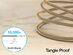 Naztech Braided 4Ft Fast Charge Lightning to USB-C Cable (Gold/3-Pack)