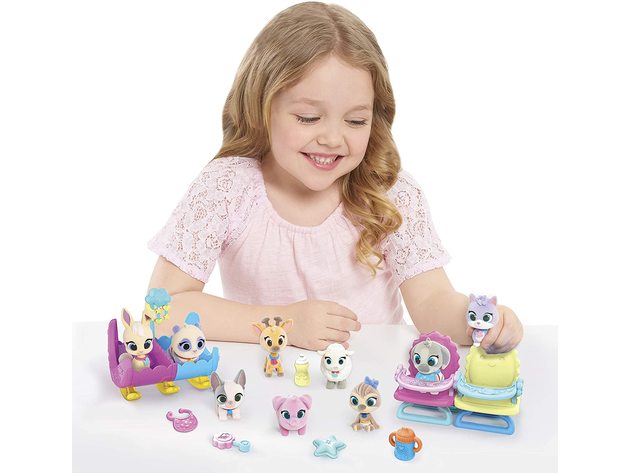 Disney Jr T.O.T.S. Surprise Babies 18 Pieces Nursery Care Set, Ages 3+, Multi-Color