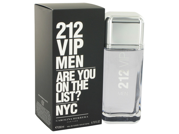 3 Pack 212 Vip by Carolina Herrera Eau De Toilette Spray 6.7 oz for Men