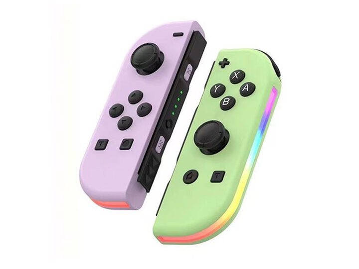 Wireless Controllers for Nintendo Switch with RGB Lights (Light Pink 