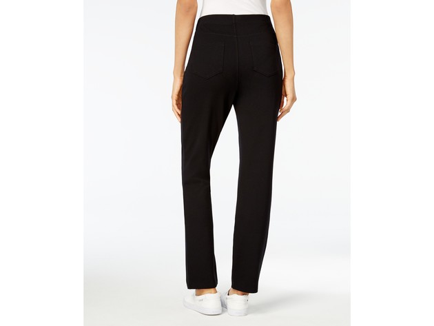 Karen Scott Women's Comfort Pull-On Pants Black Size Small
