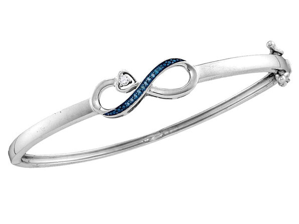 blue diamond bangle bracelet