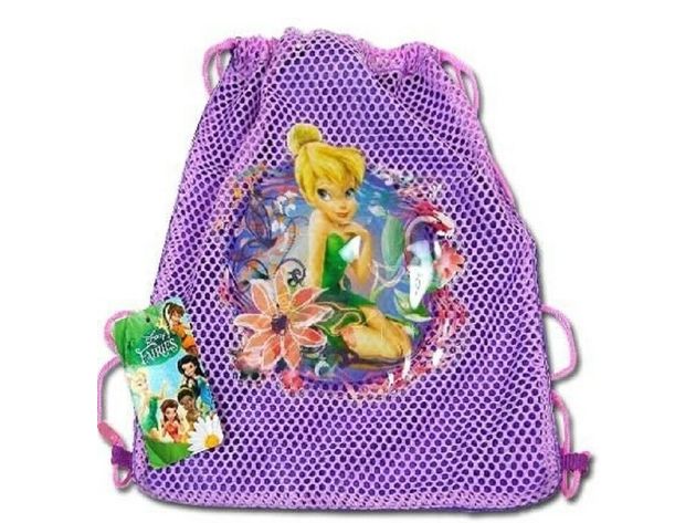 Drawstring Bag - Disney Fairies Tinkerbell Purple Drawstring Bag