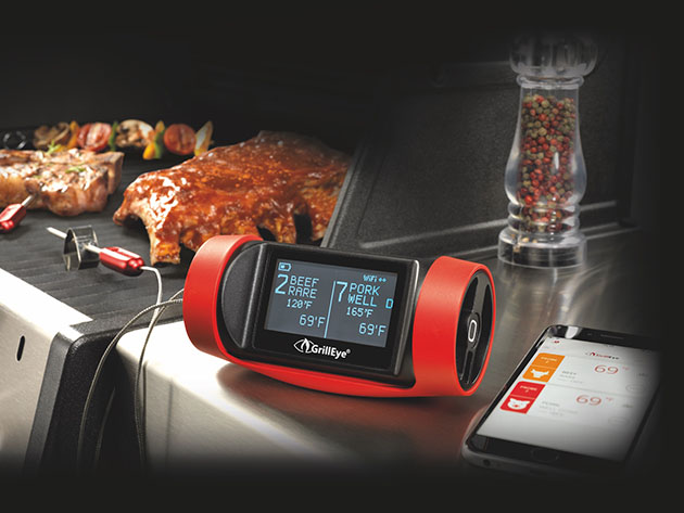GrillEye® Pro Plus: Hybrid Grilling & Smoking Thermometer