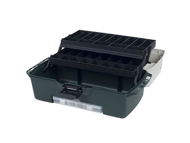 Wakeman Fishing 2-Tray Tackle Box with 3 Removable Organizers