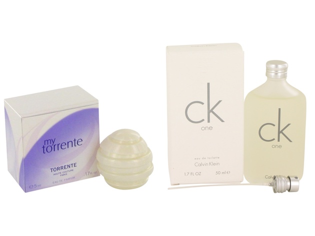 Gift set  My Torrente by Torrente Mini EDP .15 oz And a bottle of CK ONE Eau De Toilette Pour/Spray (Unisex) 1.7 oz