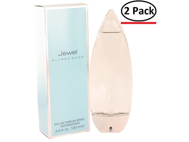 Jewel by Alfred Sung Eau De Parfum Spray 3.4 oz for Women (Package of 2)