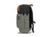 Bondka 20.5 Inch Jumpstreet Backpack with Dual Pleated Bottle Pouches, Black/Gray Heather with Orange Accent