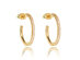 Cubic Zirconia Hoop Earrings in Gold or Silver