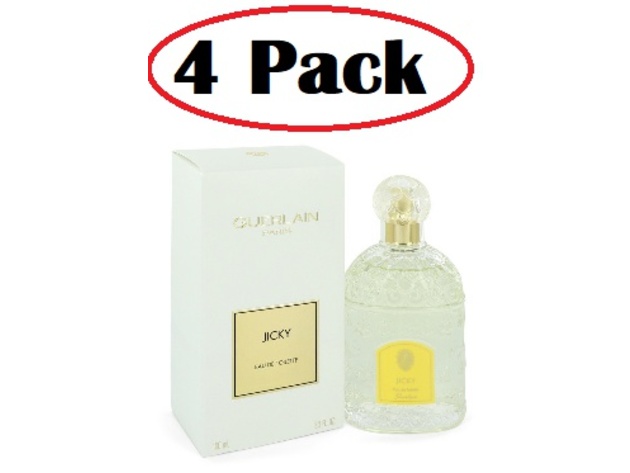 4 Pack of JICKY by Guerlain Eau De Toilette Spray 3.3 oz