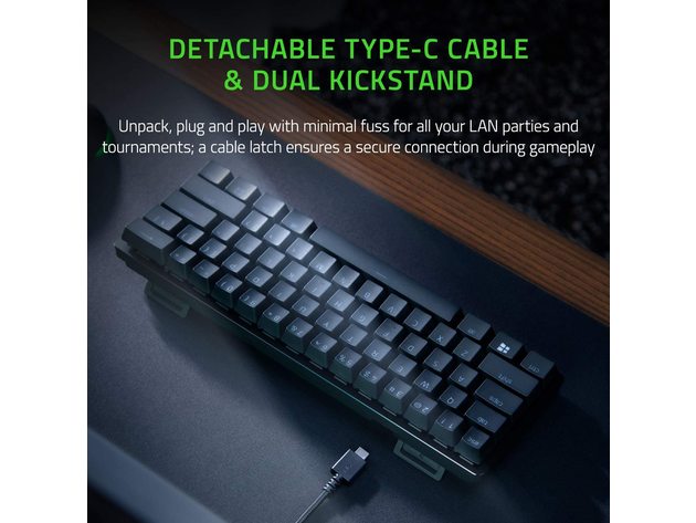 Razer Huntsman Mini TKL Gaming Keyboard Linear Optical Switches Chroma RGB Lighting (Refurbished)