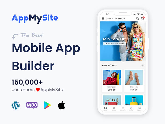 AppMySite Mobile App Builder Pro Plan: 5-Yr Subscription