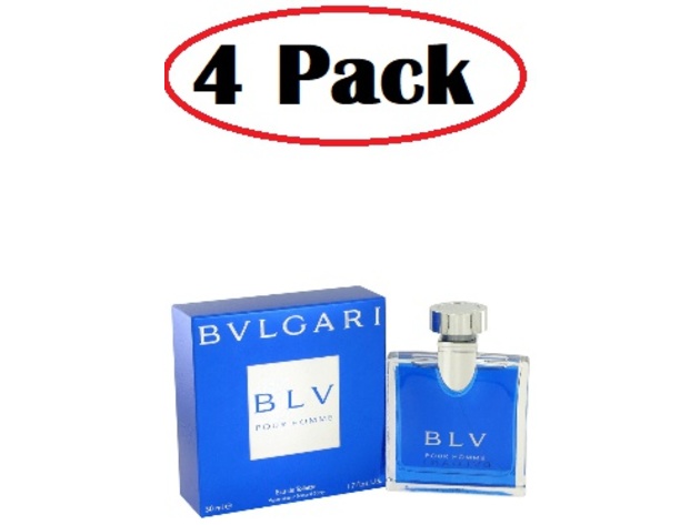 4 Pack of BVLGARI BLV by Bvlgari Eau De Toilette Spray 1.7 oz