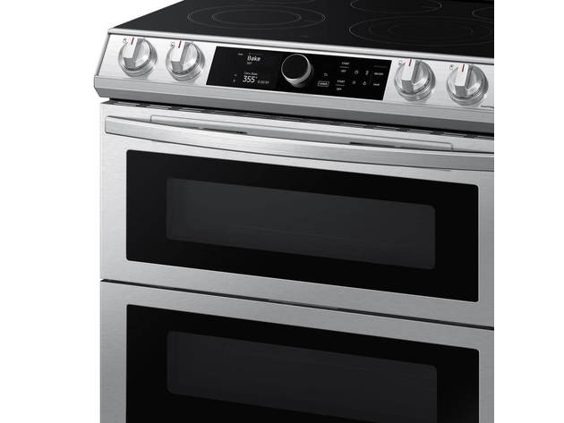 Samsung NE63T8751SS 6.3 cu. ft. Flex Duo Front Control Slide-in Electric Range with Smart Dial, Air Fry & Wi-Fi