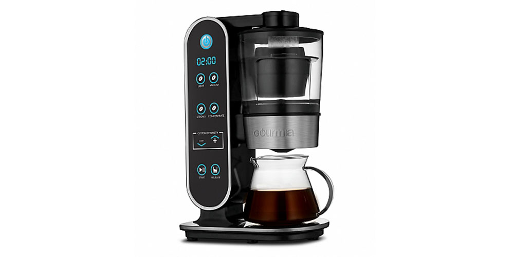 Coffee Machine, Gourmia GCM3350 Pourista Fully Automatic Pour-Over Coffee  Brewer - Precision Temperature Control, Real Bloom Technology, Easy-Read  LCD, and 24-Hour Programmable Timer