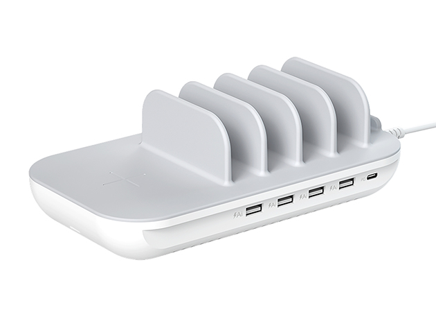 5-Port Desktop Wireless Charger Station