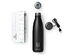 CrazyCap2 UV Self-Cleaning Cap + 17oz Insulated Water Bottle (Sapphire & Onyx/2-Pack)