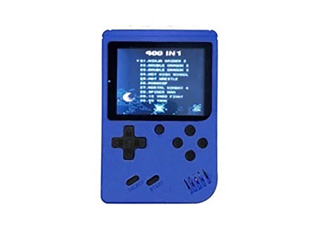 Retro Mini Built-In 400 Video Game Handheld Console (Blue)