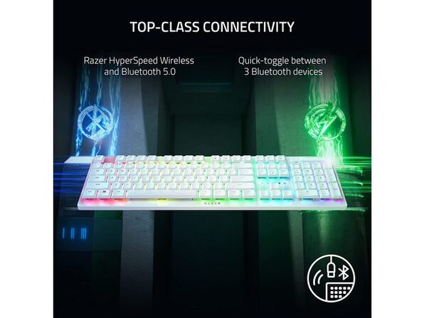 Razer DeathStalker V2 Pro Wireless Clicky Purple Optical Switch