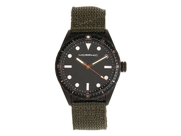 Morphic M69 Series Canvas Watch (Black/Olive)