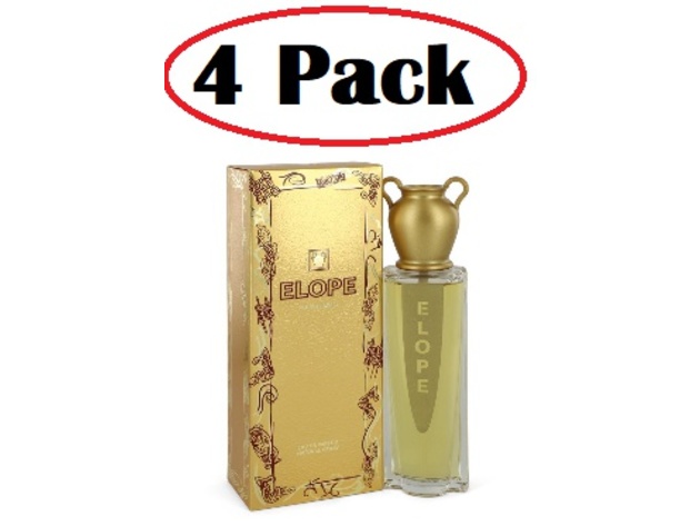 4 Pack of Elope by Victory International Eau De Parfum Spray 3.4 oz