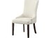 InspiredHome Cream Dining Chair Design: Oscar | Set of 2, Linen - Back Tufted