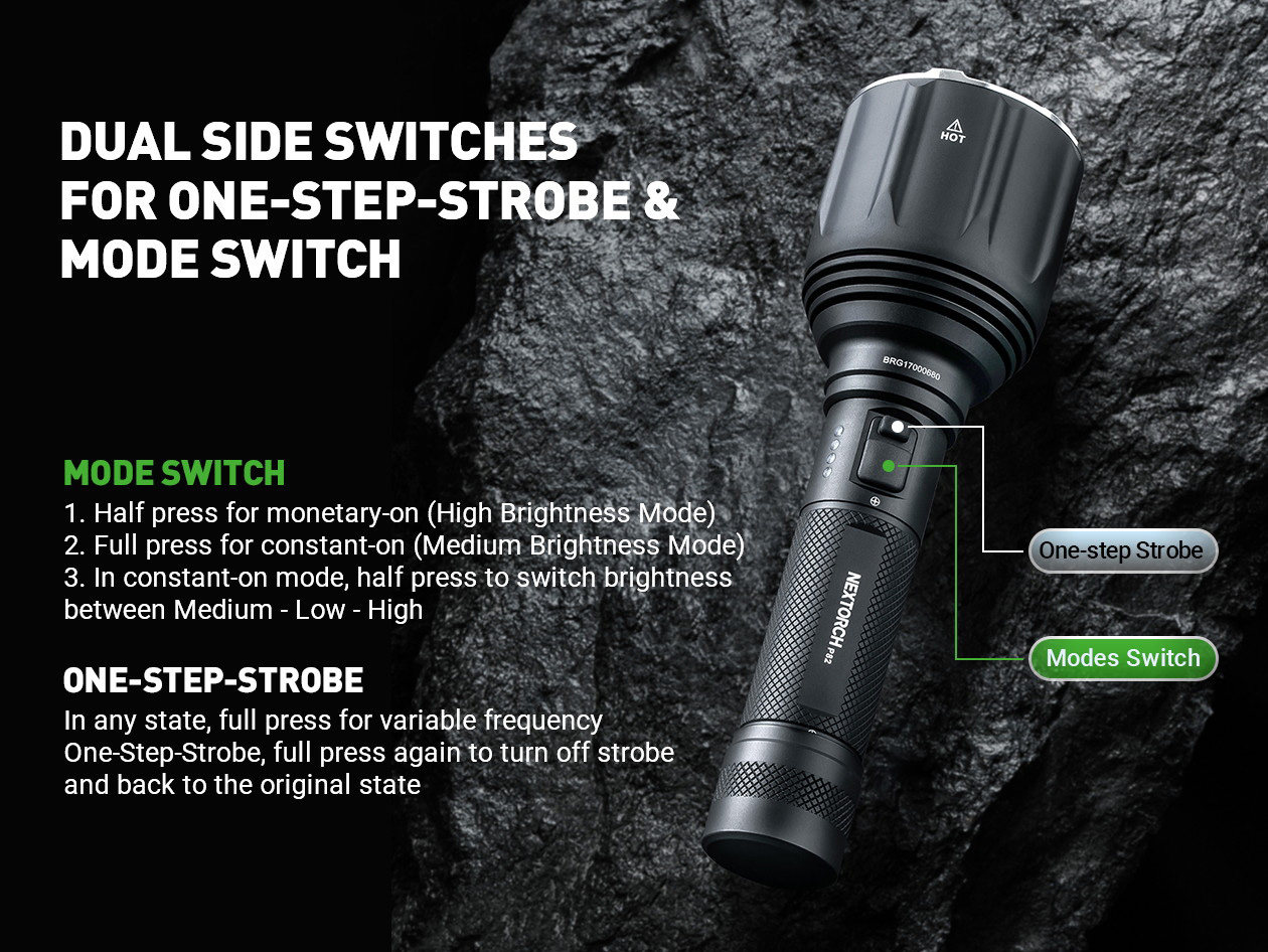 NEXTORCH P82 1,100m Long-Range Flashlight