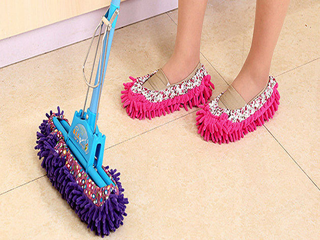 fun clean mop slippers