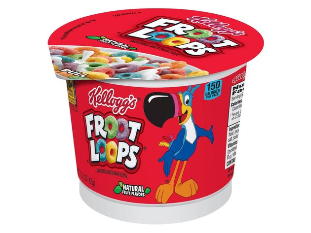 Kellogg's Froot Loops Original Low Fat Single Serve Sweetened Multi-grain Cereal, 1.5 Ounce