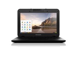 Lenovo Chromebook N21 Chromebook, 2.16 GHz Intel Celeron, 4GB DDR2 RAM, 16GB SSD Hard Drive, Chrome, 11" Screen (Renewed)