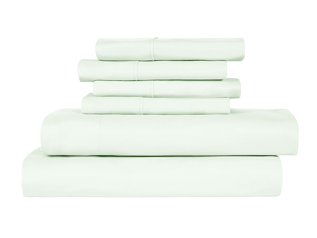 6-Piece Bamboo-Blend Comfort Luxury Sheet Set (Mint/Queen)