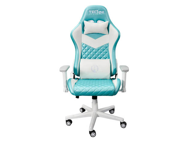 RTA Products RTATS63CAQ High Back Ergonomic Gaming Chair - Aqua