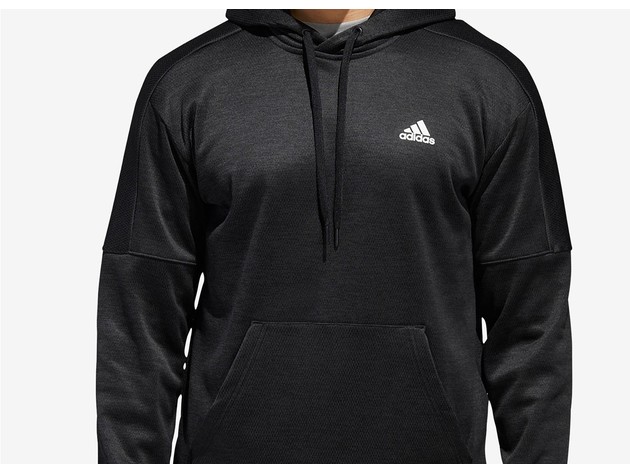 Adidas Men's Team Issue Fleece Hoodie Black Size XX-Large