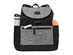 JJ Cole Mezona Cinch Top Backpack Diaper Bag with Secure Zip and 7 pockets, Black Asphalt
