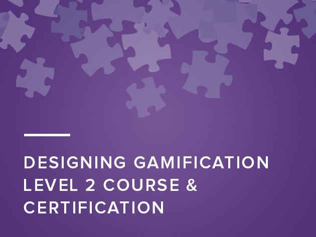 Designing Gamification Level 2 Course & Certification