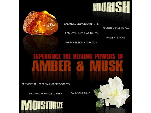 Men's Amber Musk Grooming Kit Luxury Bath and Body Gifts Spa Basket