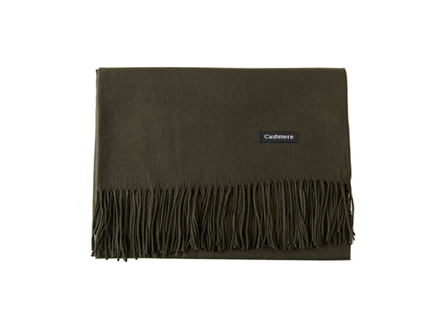 Lavisha Cashmere-Blend Shawl (Olive)