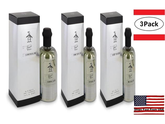 3 Pack Original Penguin Signature Blend by Original Penguin Eau De Toilette Spray 3.4 oz for Men