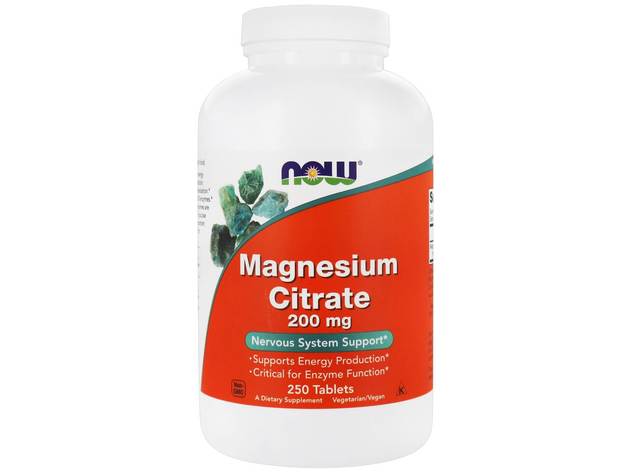 NOW Foods - Magnesium Citrate 200 mg. - 250 Tablets