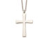 Mens Stainless Steel Cross Pendant Necklace with Chain