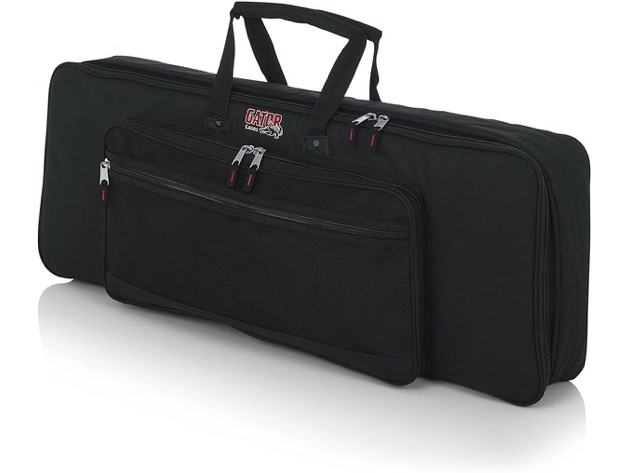 Gator GKB-49 Cases Padded Keyboard Gig Fabric Bag Fits 49 Note Keyboards - Black (No Box)